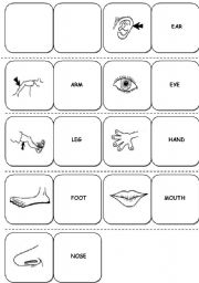body parts nose eyes mouth worksheets ears printable worksheet eye dominoes dice face english rules version human esl worksheeto via