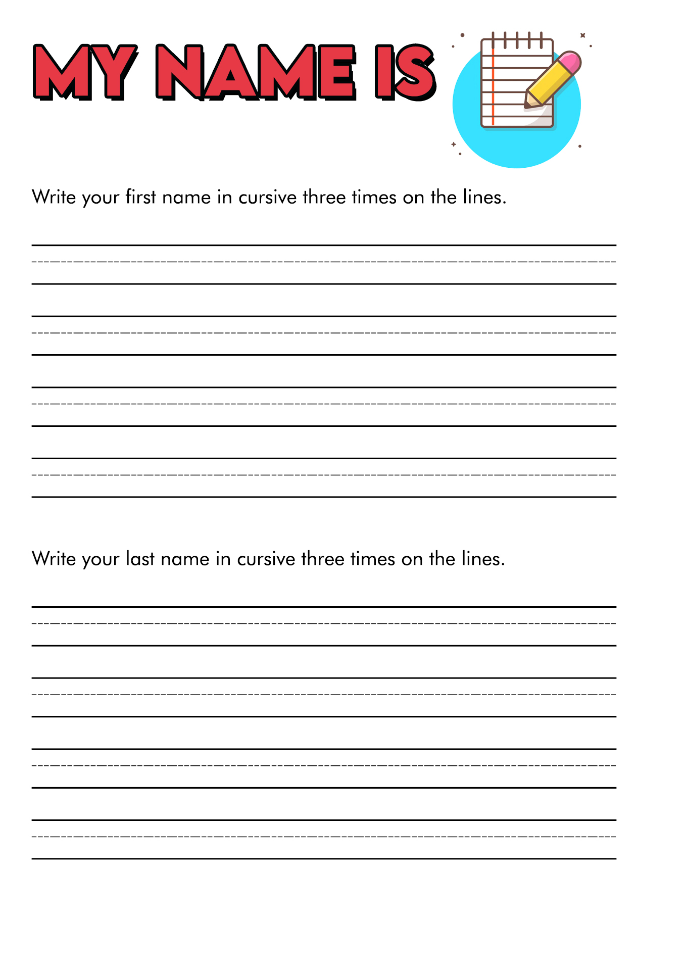 11 Best Images of Worksheets Practice Writing Their Names Tracing