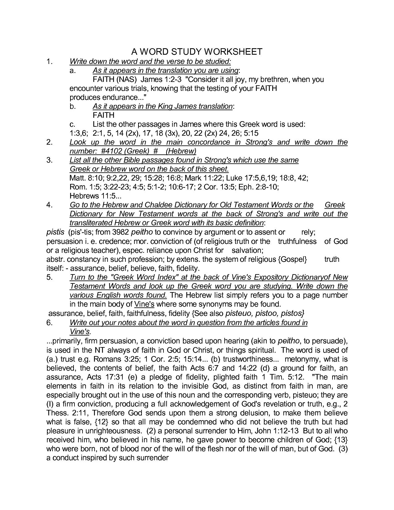 17 Best Images of KJV Bible Study Printable Worksheets Free Printable