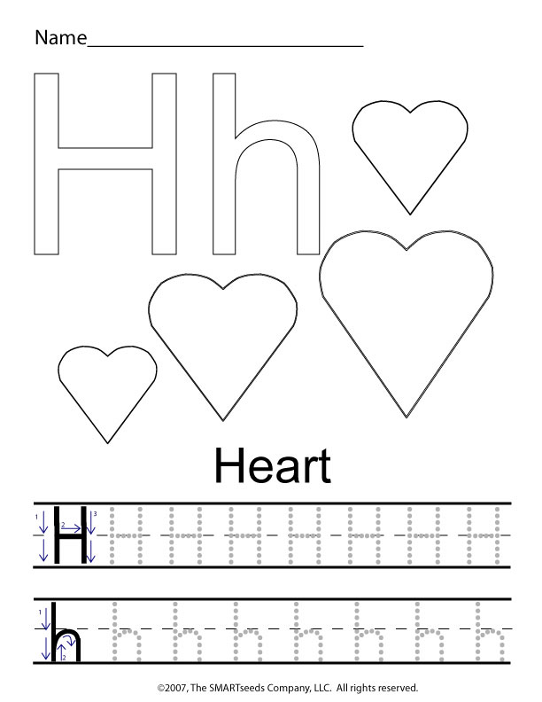 15 Best Images of H Letter Formation Worksheets - Handwriting Without