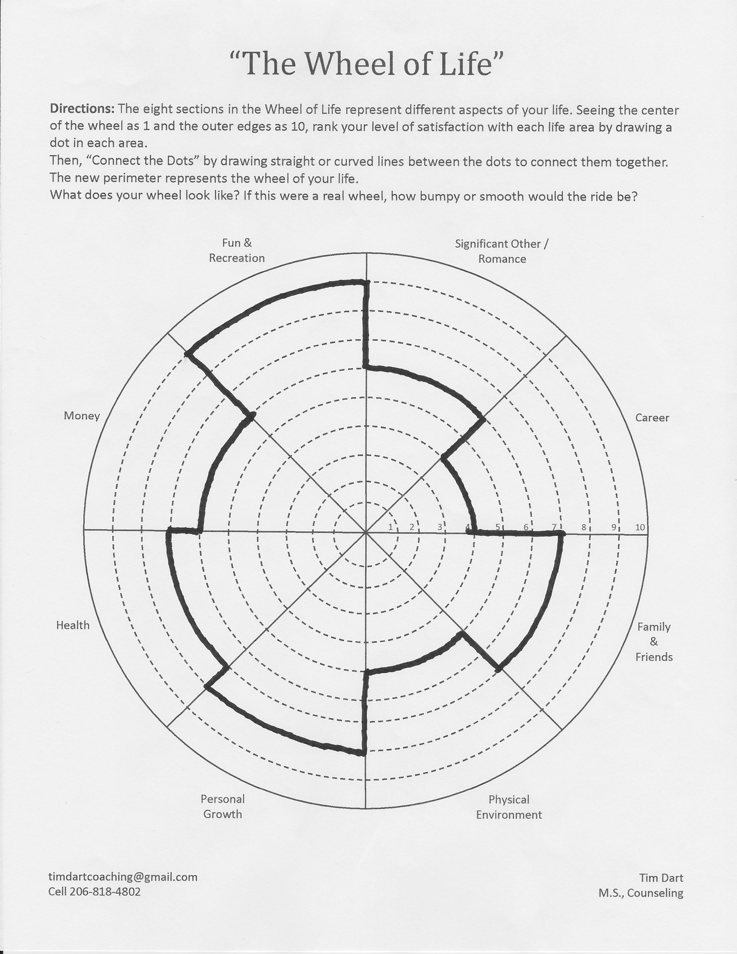 13 Best Images of Personal Growth Worksheets - Life Wheel Worksheet