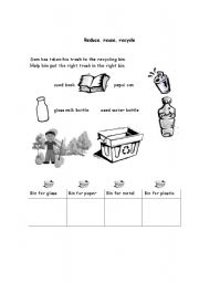6 Best Images of Recycling Worksheets For Kindergarten - Kindergarten