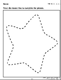 Preschool Tracing Star