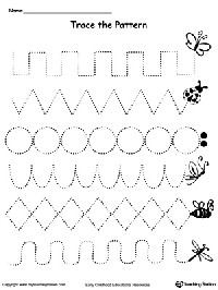 Preschool Writing Patterns Worksheets