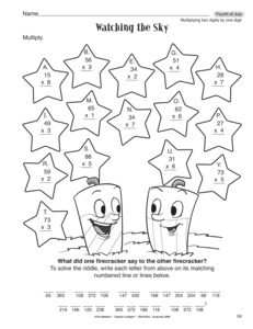 Two Digits by 2 Digit Multiplication Worksheets