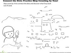 Connect the Dots Skip Counting by Worksheets