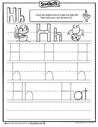 18 Best Images of Eeyore Activity Worksheets  Letter H Tracing Page