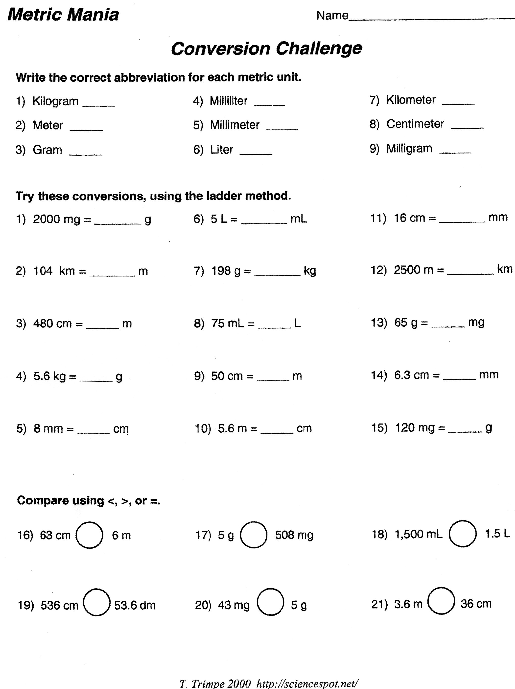 16 Best Images of Science Metric Conversion Worksheet Metric System Conversion Worksheet 16 Best Images of Science Metric Conversion Worksheet Metric System Conversion Worksheet