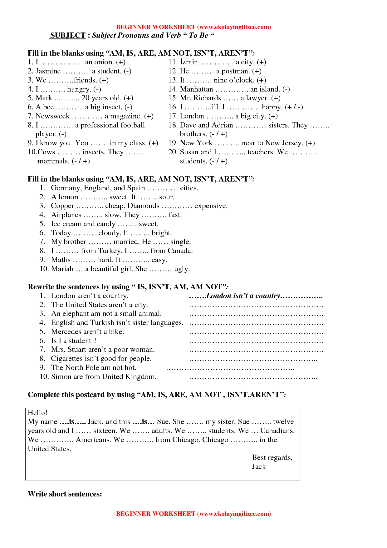 6th Grade Subject Object Possessive Pronouns Worksheet Common Core