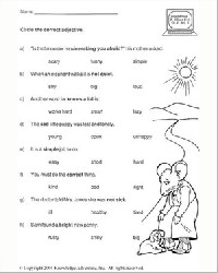 2nd Grade English Worksheets