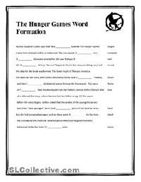 Hunger Games Printable Worksheets
