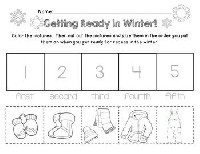 Kindergarten Winter Worksheets