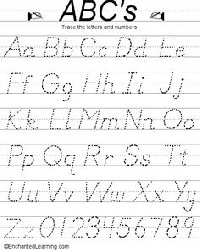 Learning to Write Letters Printable