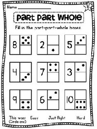 Parts of a Whole Worksheets First Grade