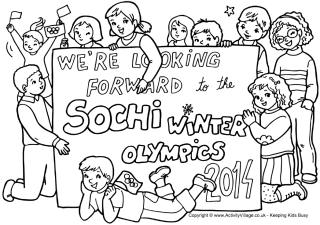 2014 Winter Olympics Coloring Pages