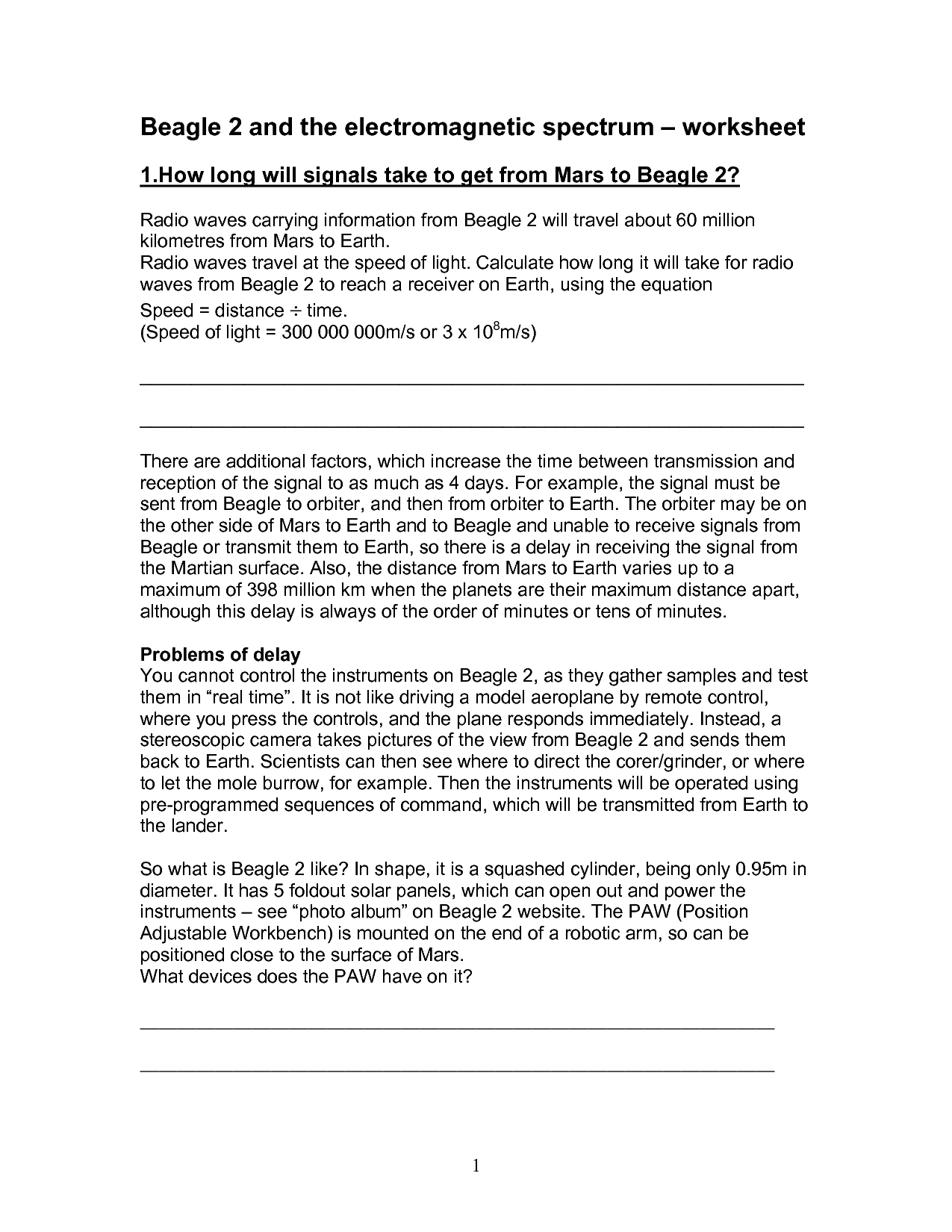 13 Best Images of Light Worksheets For Middle School  Waves and Electromagnetic Spectrum 