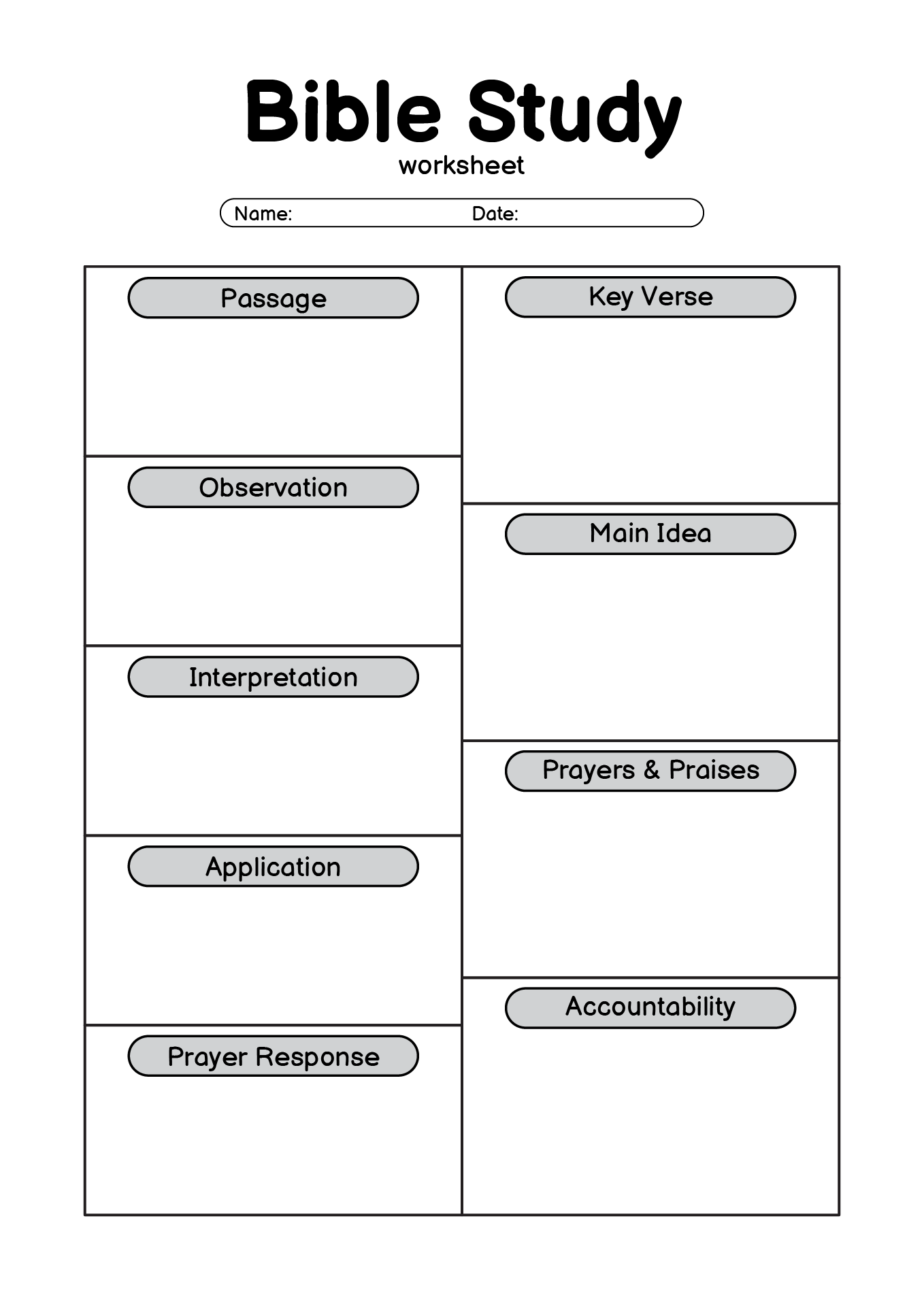 15 Best Images Of Printable Teen Bible Study Worksheets Free 