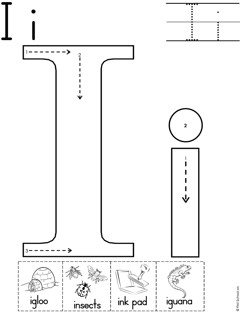 9 Best Images of Letter II Worksheets  Preschool Worksheets Letter I