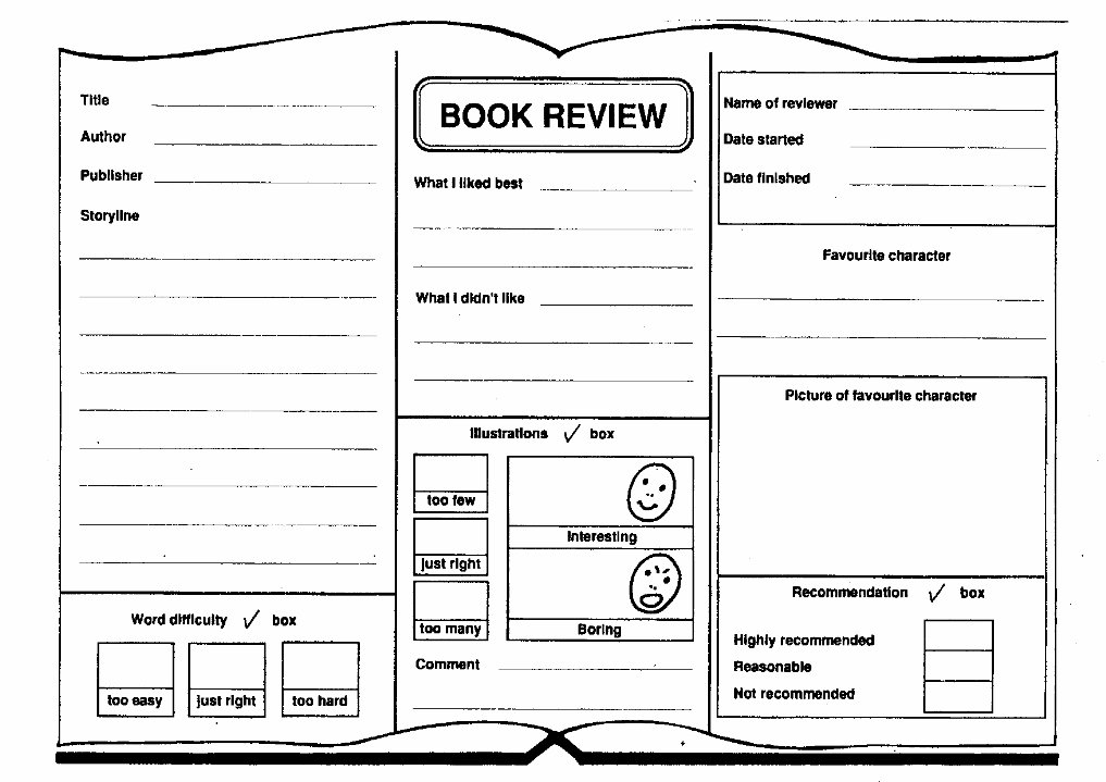 15 Best Images of Writing Book Reviews Worksheet - Writing Book Review