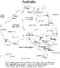 Australia Map Outline Printable
