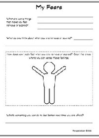 Fear and Anxiety Worksheets for Children