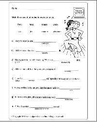 Printable Adjective Worksheets 4th Grade