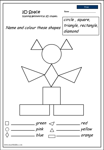 9 Best Images of 2D Shapes Worksheets Printable  Naming 2D Shapes
