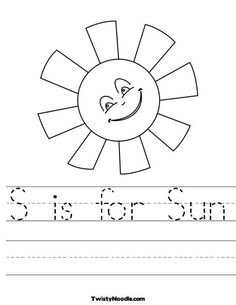 Happy Sun Coloring Page