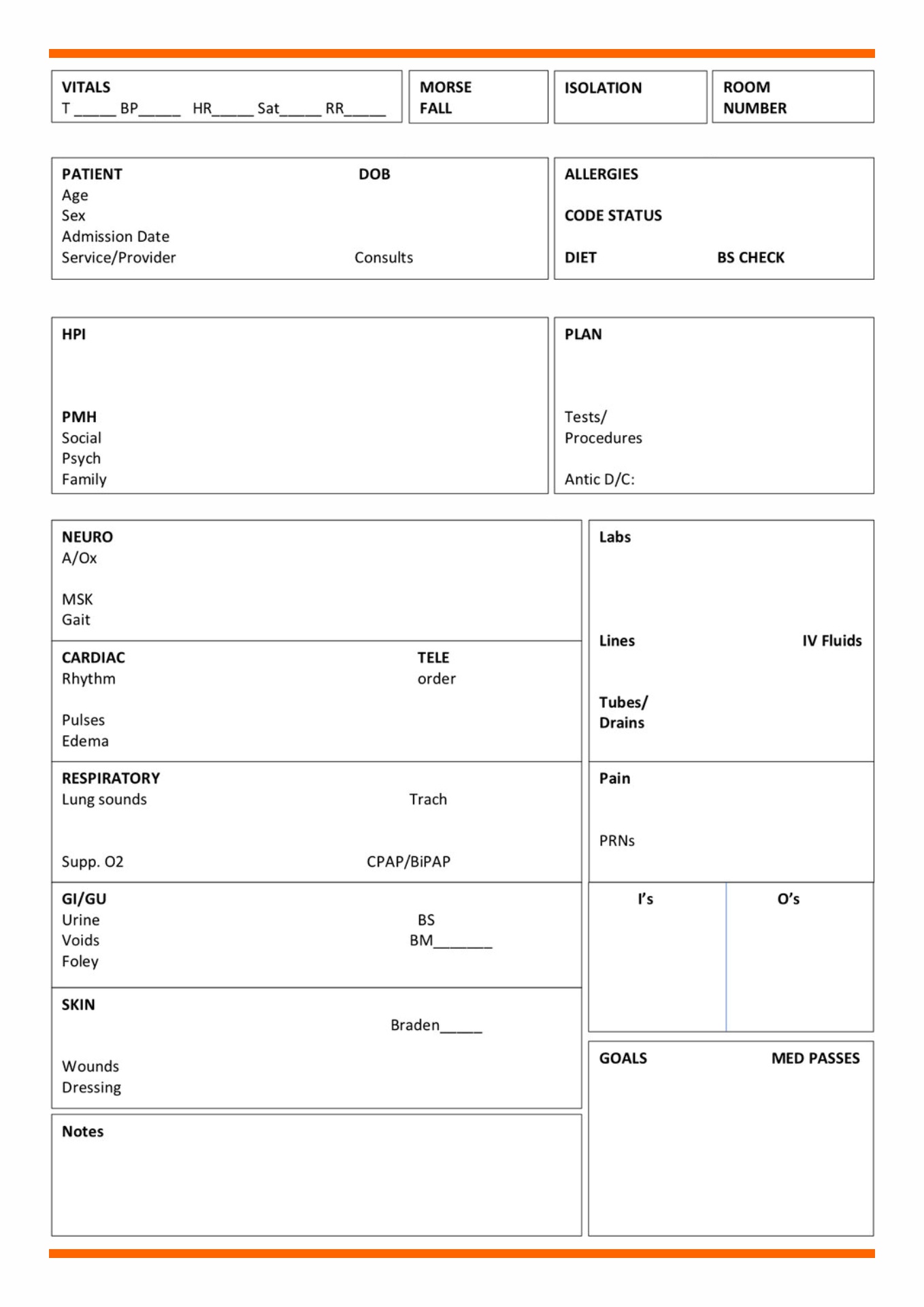 printable-nurse-report-sheets