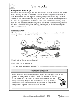 Sun Worksheets 2nd Grade