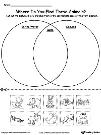 Printable Venn Diagram Math Worksheets