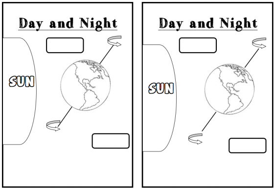 day and night coloring pages for preschool - photo #22
