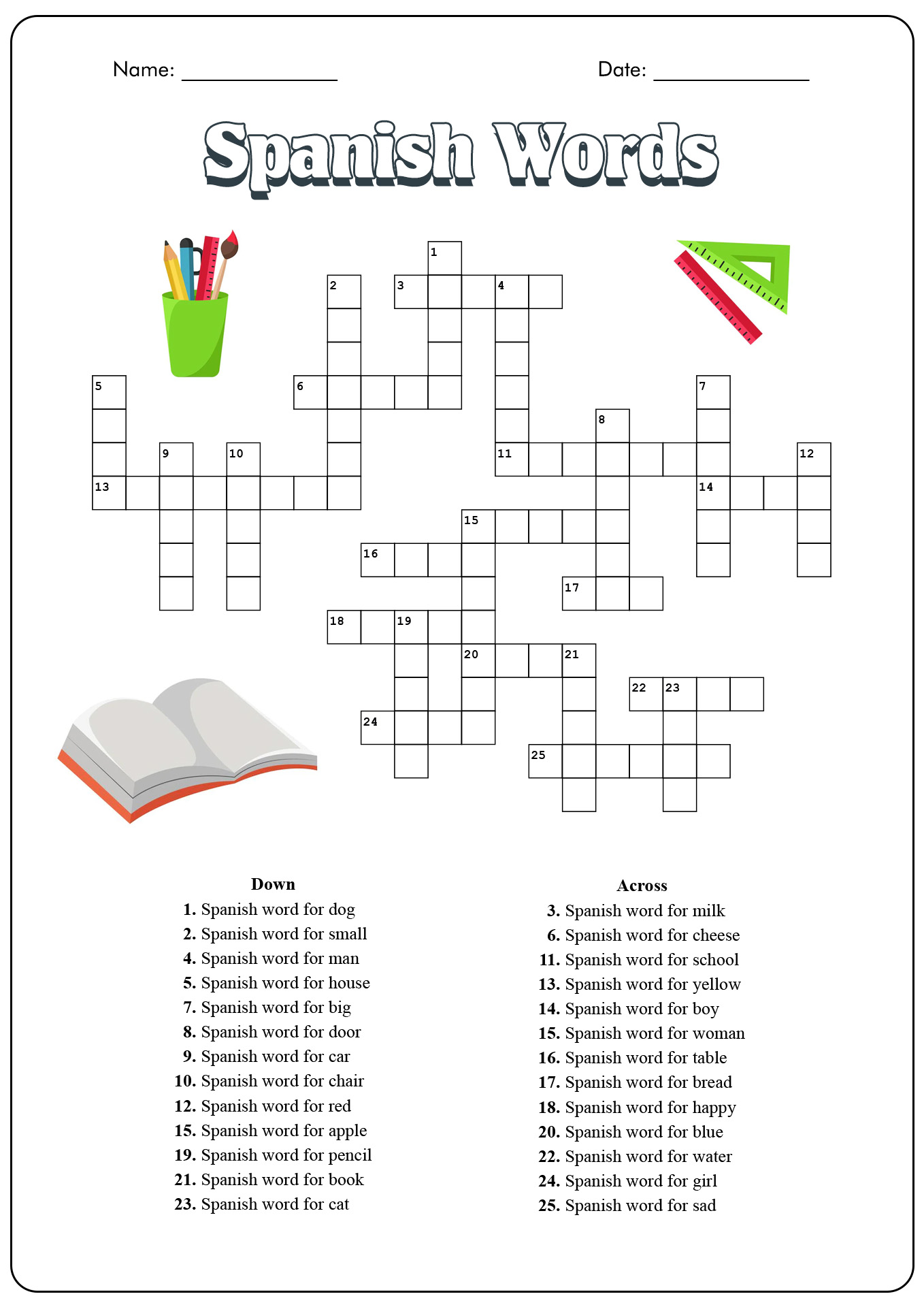 11 Best Images of Spanish Thanksgiving Worksheets And Puzzles Free