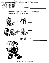 Christmas Math Worksheets Printable