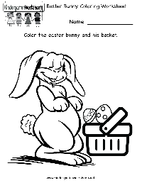 Free Printable Easter Coloring Worksheets