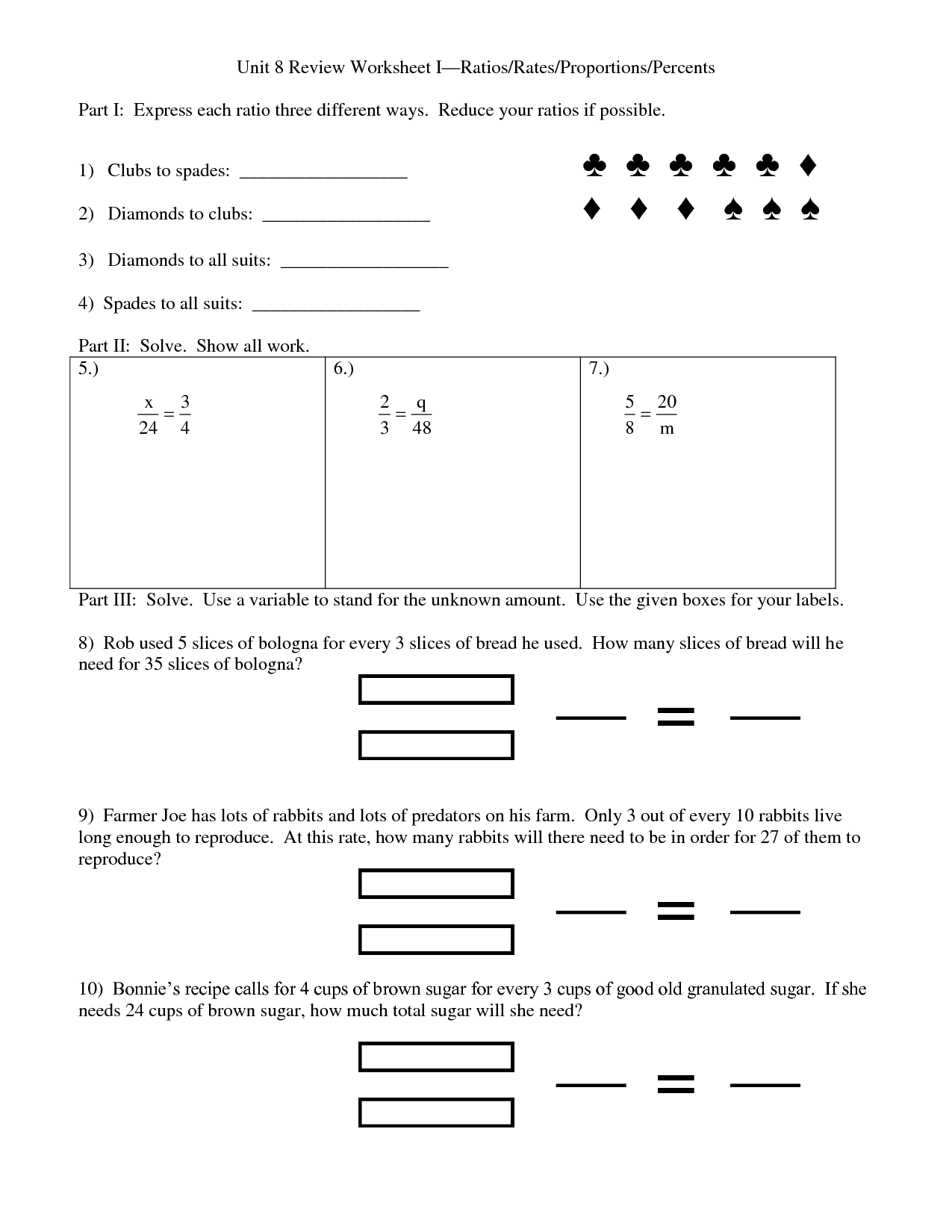 7 Best Images of Ratios And Proportions Worksheets 7th Grade