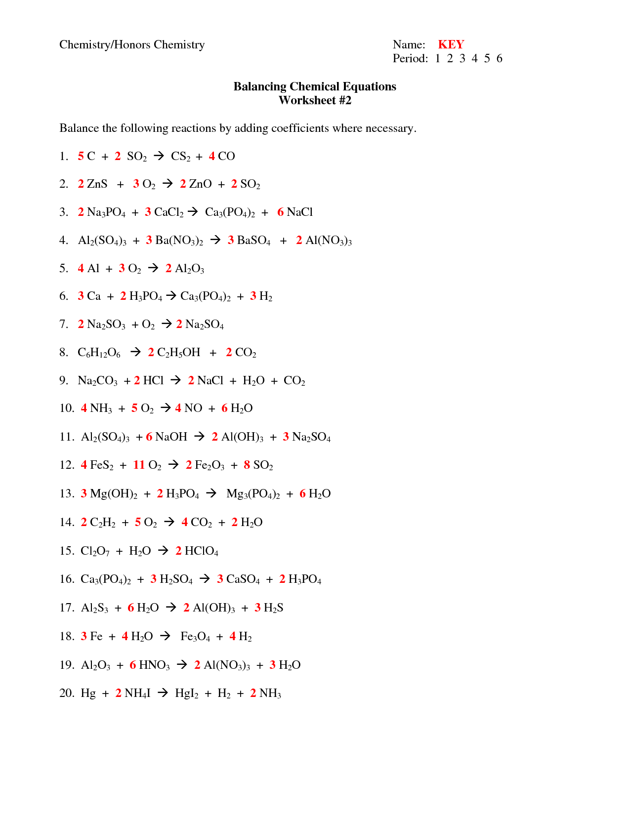 14-best-images-of-types-of-reactions-worksheet-answers-balancing