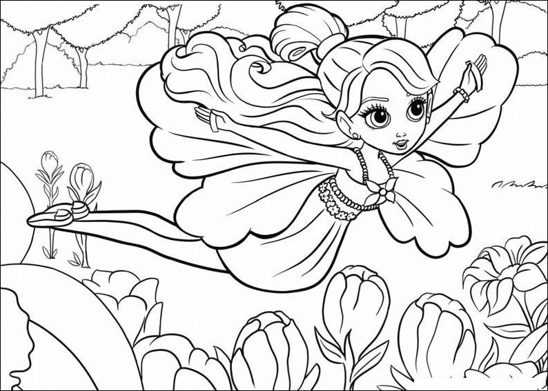 Barbie Printable Coloring Pages for Girls