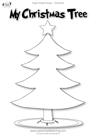 Christmas Tree Preschool Worksheets