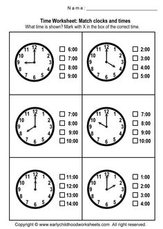 18 Best Images of Learning To Tell Time Worksheets Printables