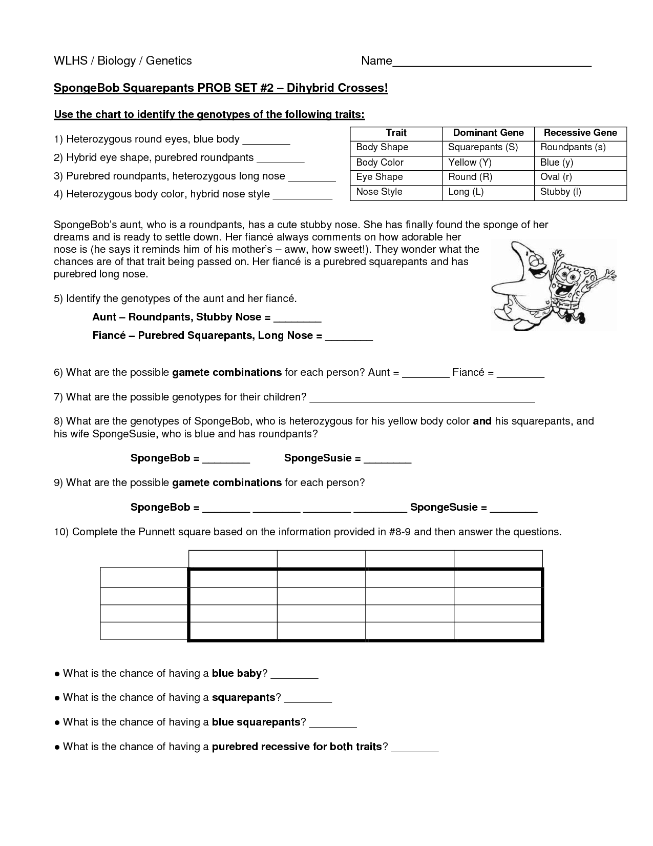 dihybrid-cross-worksheet-with-answers