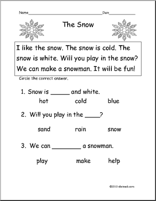 17 Best Images of Easy Reading Worksheets - Simple ...