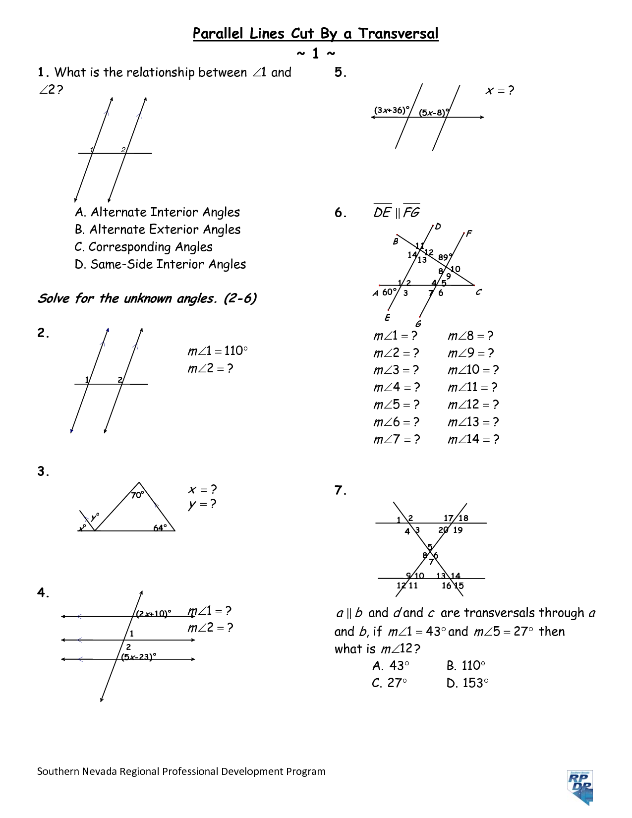 8 Best Images of Parallel Lines And Angles Worksheet Angles with Parallel Lines Worksheet 8 Best Images of Parallel Lines And Angles Worksheet Angles with Parallel Lines Worksheet