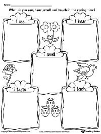 Five Senses Kindergarten Worksheets