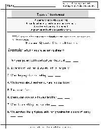 Sentence Type Worksheets