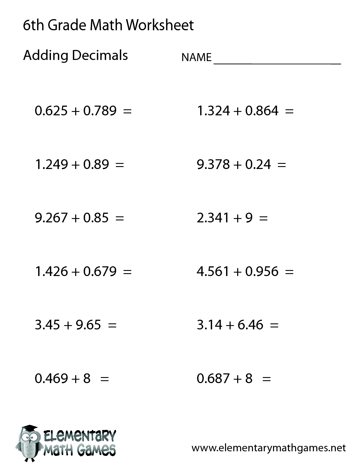 11 Best Images Of 6th Grade Math Practice Worksheets 6th Grade Math