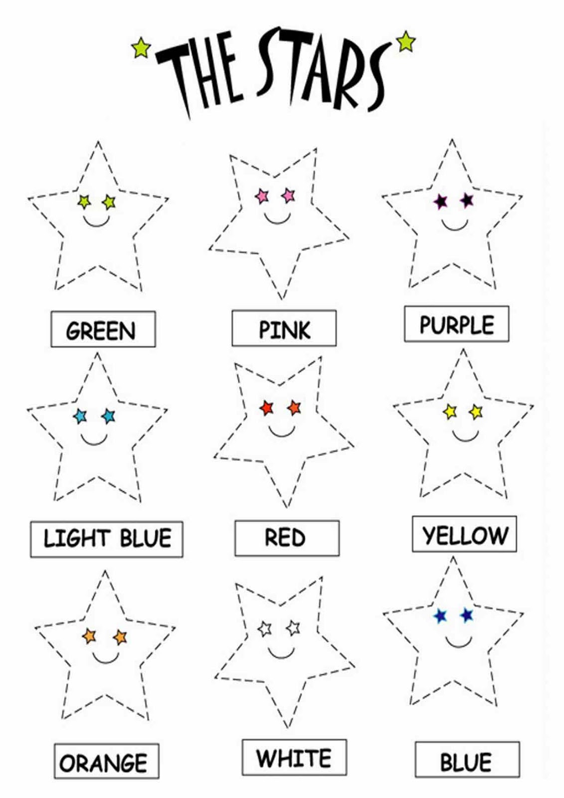 11 Best Images of Star Worksheets To Color - Printable Stars Color