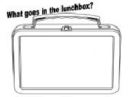 Healthy Lunch Box Worksheet