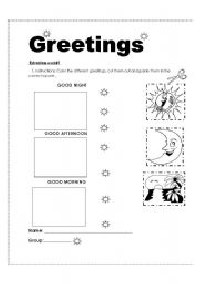 Printable Spanish Greetings Worksheets