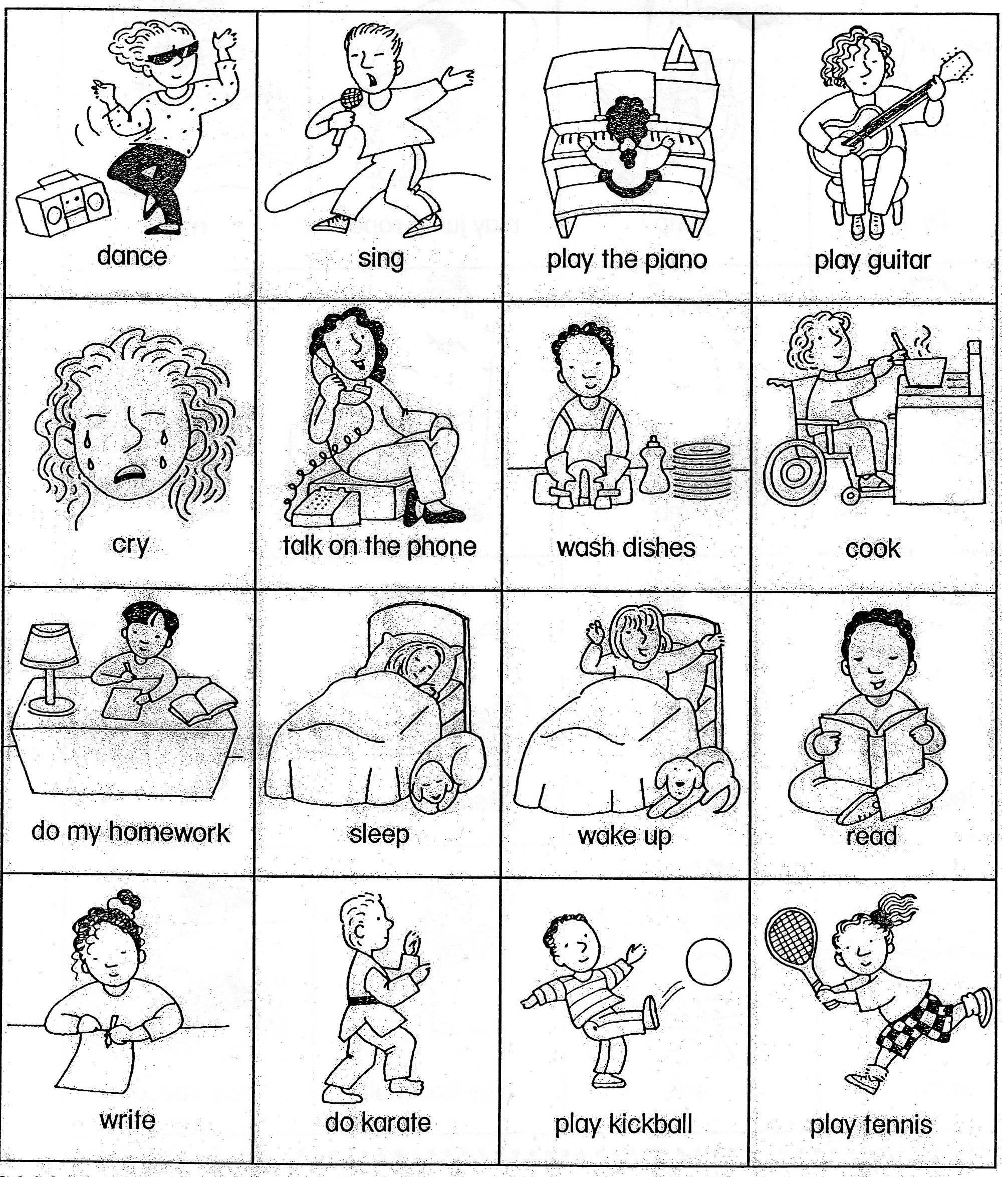 15 Best Images Of Action Words Worksheet Action Words Worksheets Kindergarten Action Words